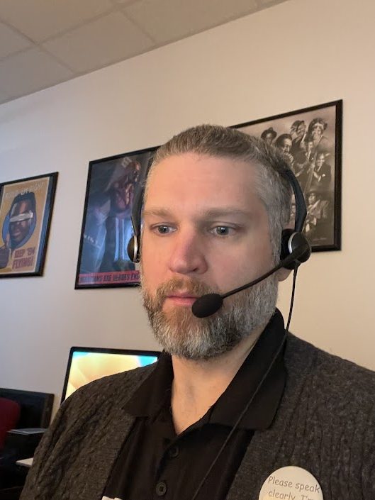 Brad with his T-Coil Headset