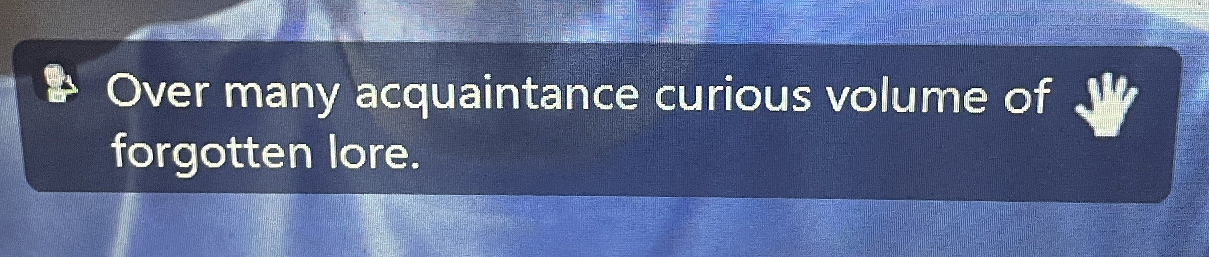 Moving zoom captions bar